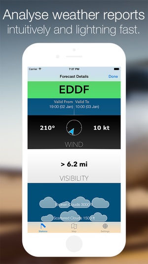 Screenshot Station Weather on iPhone