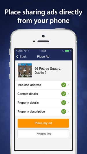 Screenshot Daft.ie on iPhone
