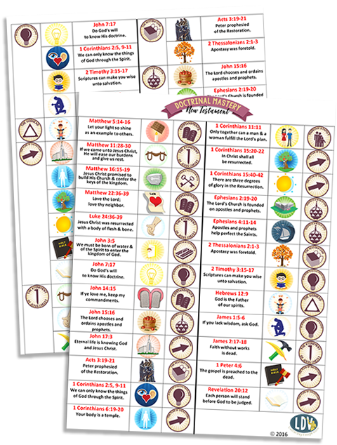 New Testament Doctrinal Mastery Printables