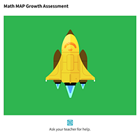 MAP Growth card - Test in Progress