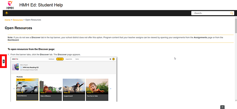 TOC panel closed, arrow links highlighted