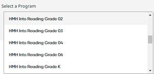 Select a program list