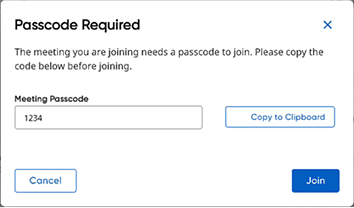 Password Required Dialog Box
