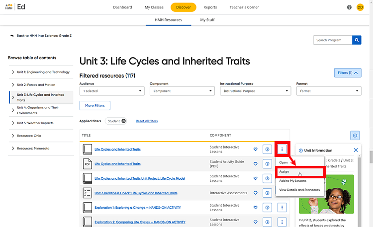 Resources page