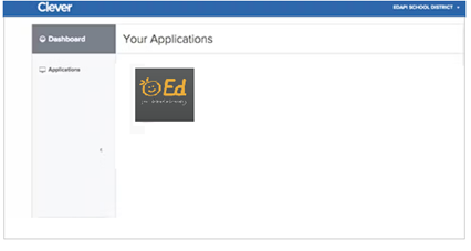 Example of Ed platform icon in Clever portal