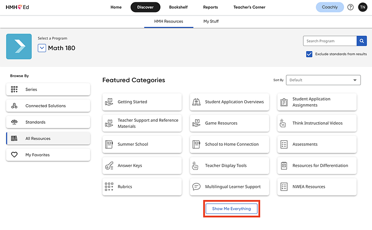 All Resources Featured Categories and Components page