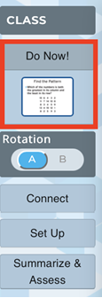 Left navigation bar