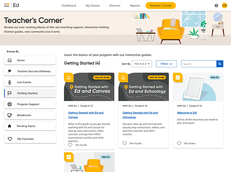 Getting Started Resource page