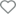 Favorite icon, white heart with gray outline