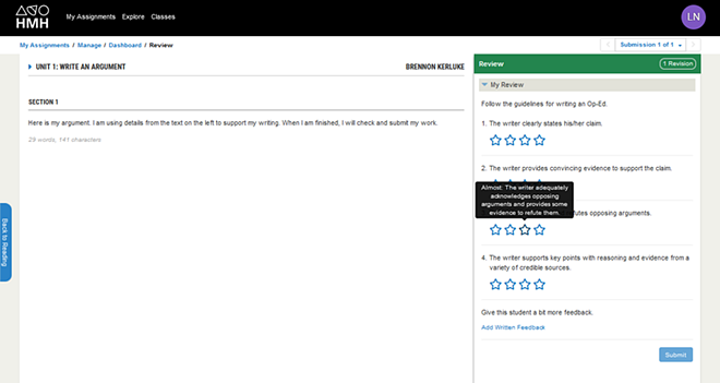 Review panel
