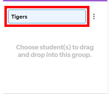 Group name field