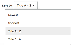 Sort By List Sort By List