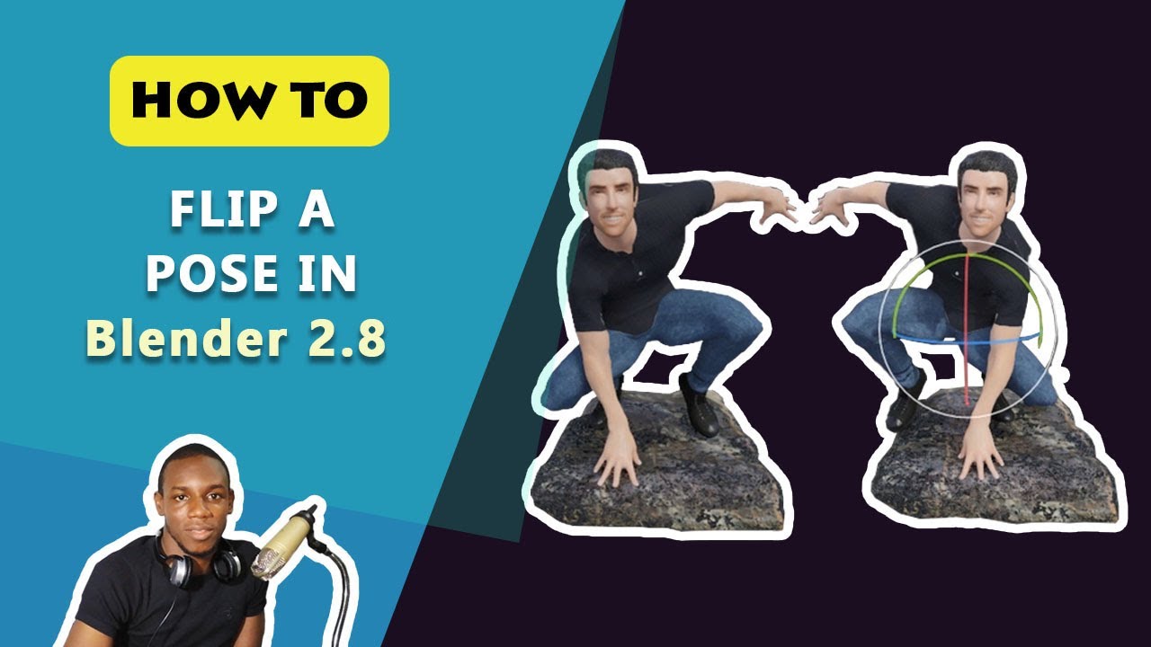 How To Flip a Pose In Blender