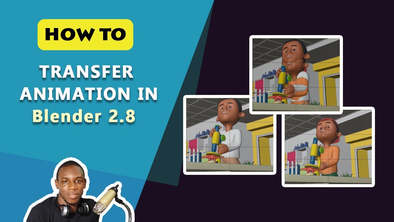 How to Transfer Animation using Action Editor in Blender