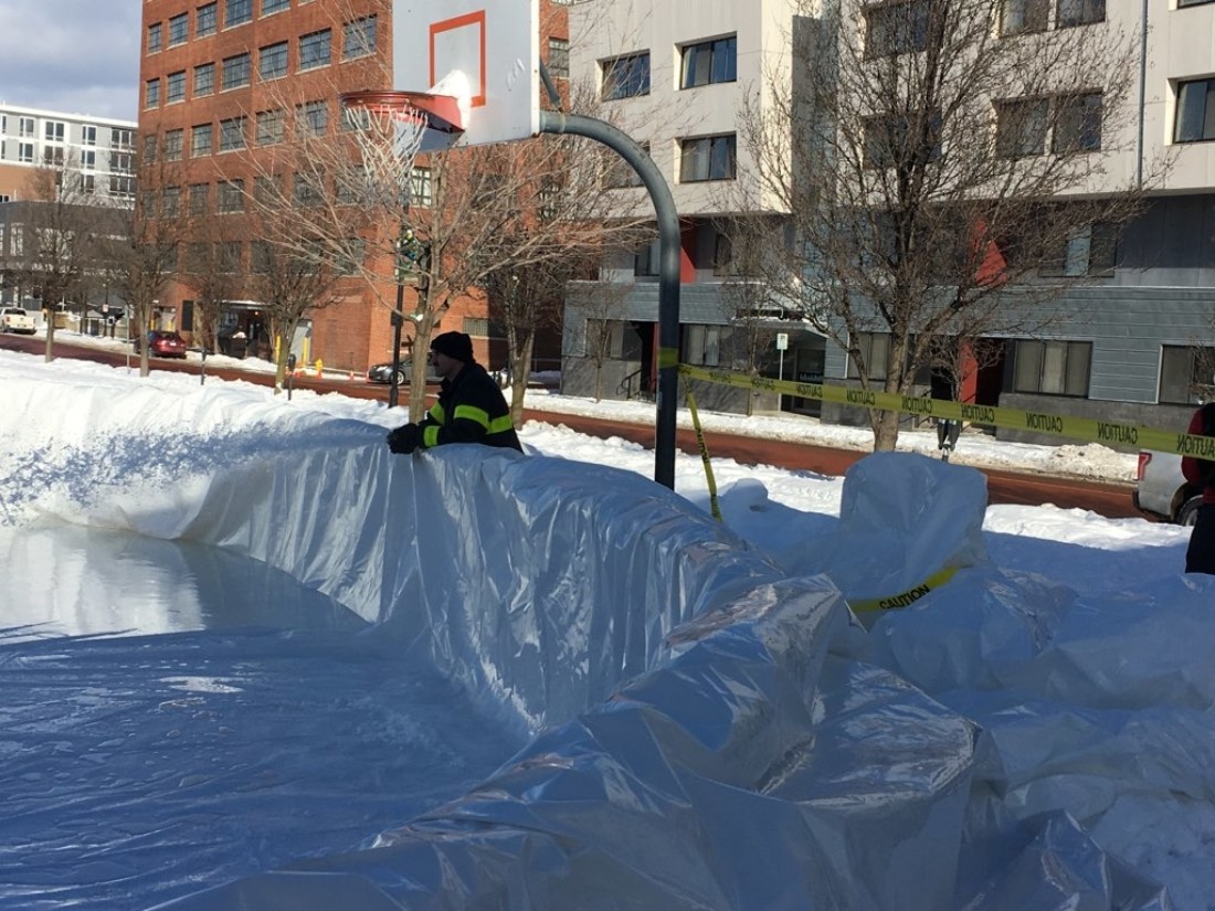 PopUp Ice Rink Raises Profile of Heartside Park Downtown Grand