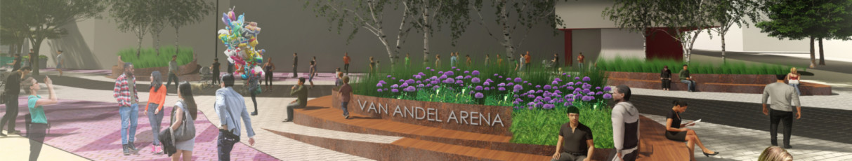 Van Andel Arena renovation - announcement banner