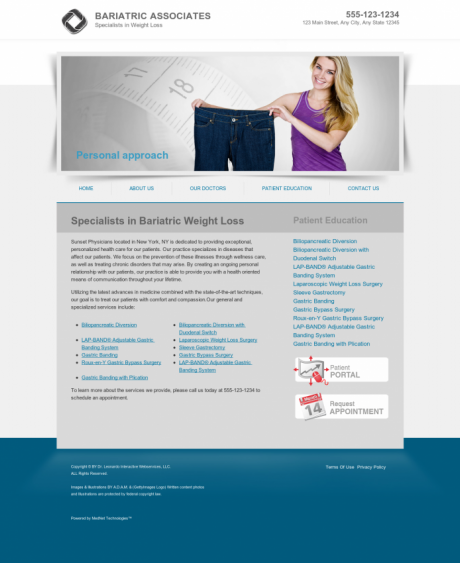 Bariatric Surgery Website Preview #1