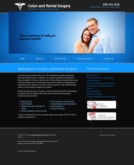 Colon & Rectal Surgery Website Preview #3