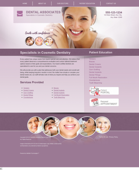Cosmetic Dentistry Website Preview #14