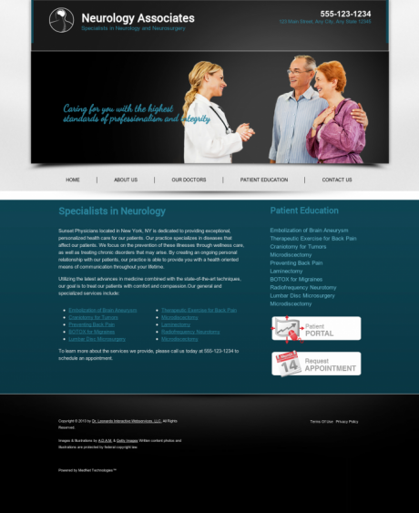 Neurology Website Preview #3