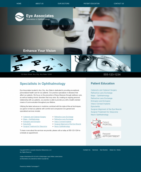 Ophthalmology Website Preview #7