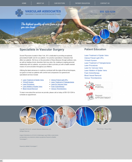 Vascular Website Preview #3