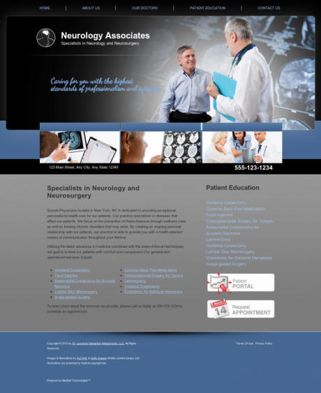Neurology Website Preview #2
