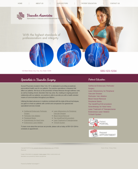 Vascular Website Preview #4