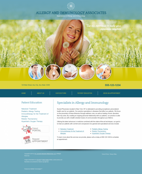 Allergy & Immunology Website Preview #10