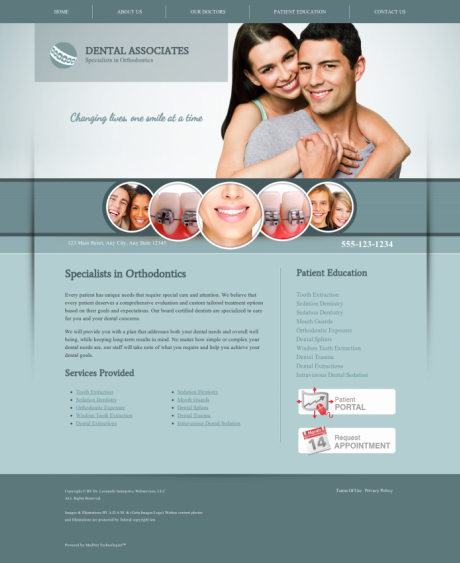 Orthodontics Website Preview #4