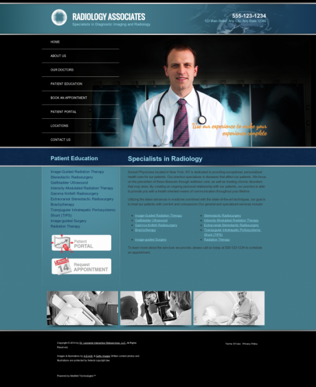 Radiology Website Preview #2