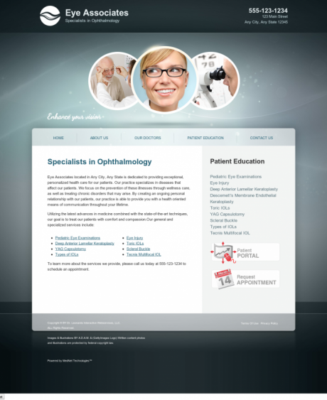 Ophthalmology Website Preview #10