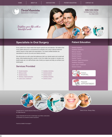 Oral Surgery Website Preview #4