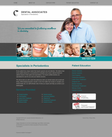 Periodontics Website Preview #1