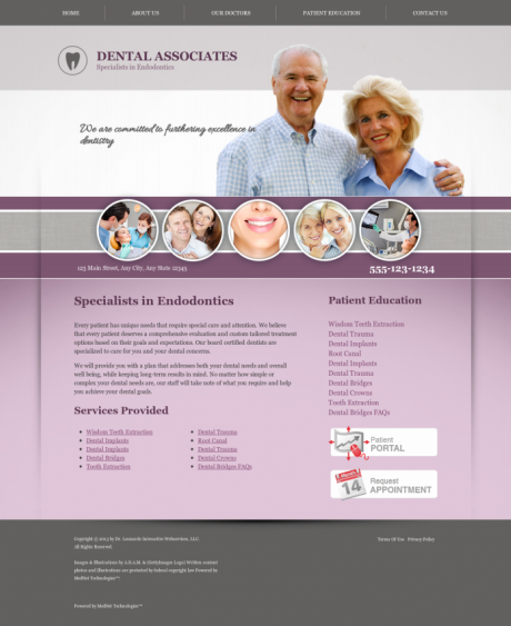 Endodontics Website Preview #2
