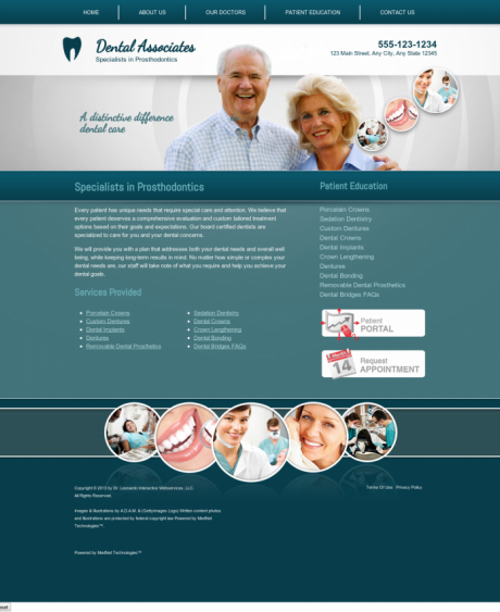 Prosthodontics Website Preview #5