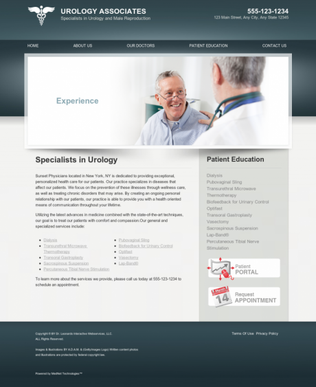 Urology Website Preview #6