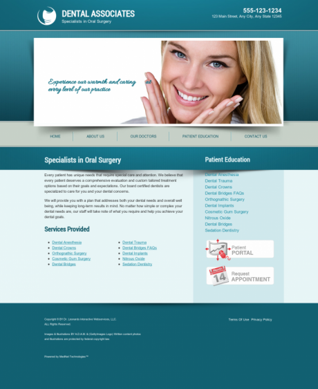 Oral Surgery Website Preview #7