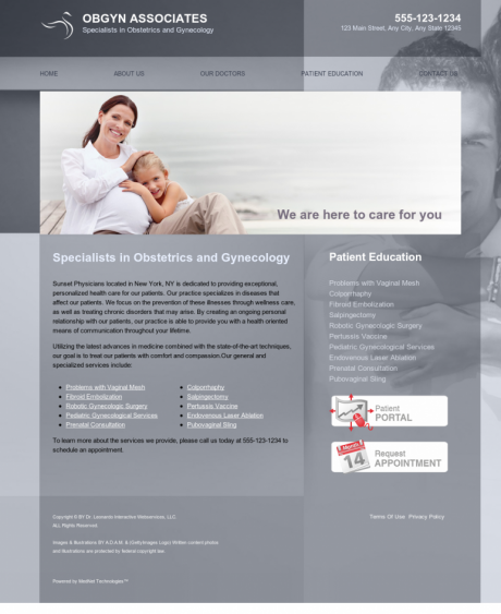 OBGYN Website Preview #3