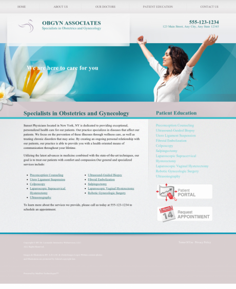 OBGYN Website Preview #4
