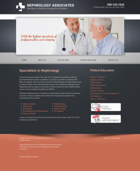 Nephrology Website Preview #4