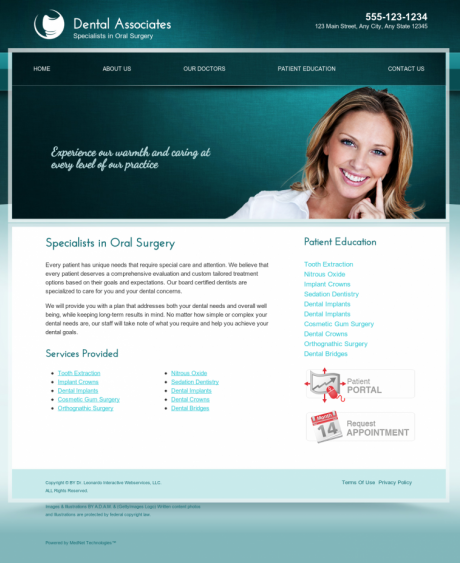 Oral Surgery Website Preview #8