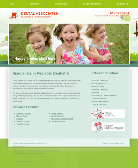 Pediatric Dentistry Website Preview #18