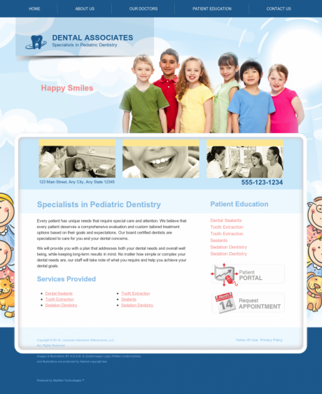 Pediatric Dentistry Website Preview #4