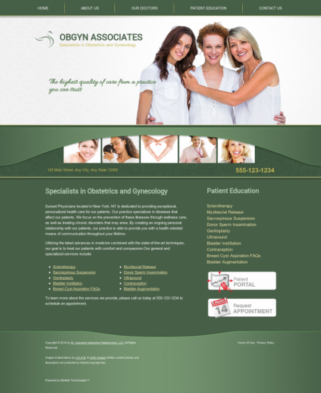 OBGYN Website Preview #5