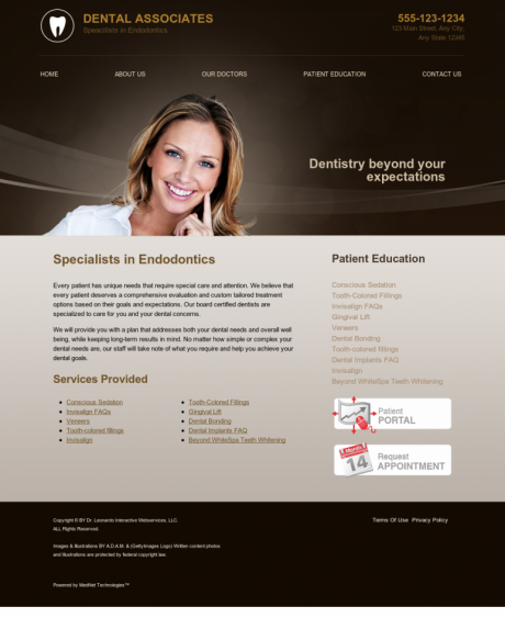 Endodontics Website Preview #3