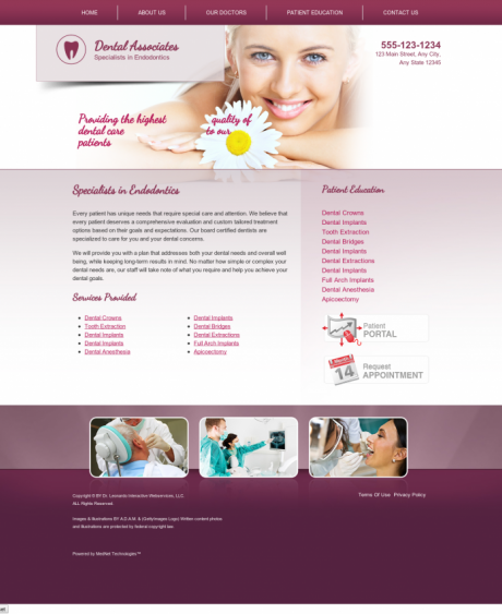 Endodontics Website Preview #4