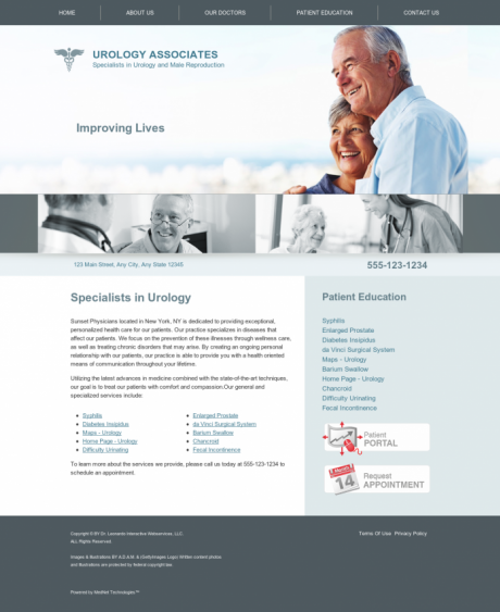 Urology Website Preview #3