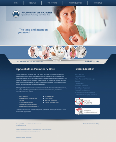 Pulmonary Disease Website Preview #6