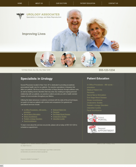 Urology Website Preview #4